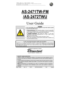 AS-2471TW-FM /AS-2472TWU