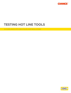 testing hot line tools - Hubbell Power Systems