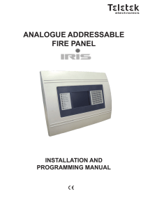 ANALOGUE ADDRESSABLE FIRE PANEL