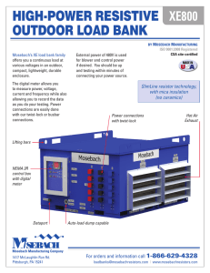 HIGH-POWER RESISTIVE OUTDOOR LOAD BANK