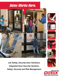 Life Safety, Security Door Hardware, Integrated Door Security