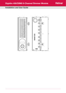 Digidim 458/DIM8 8-Channel Dimmer Module