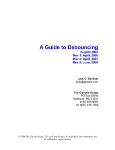 A Guide to Debouncing - The College of Engineering at the