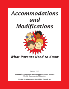 Accommodations and Modifications: What Parents