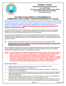 GWINNETT COUNTY BUILDING PLANS SUBMITTAL