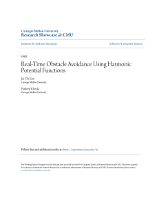 Real-Time Obstacle Avoidance Using Harmonic Potential Functions