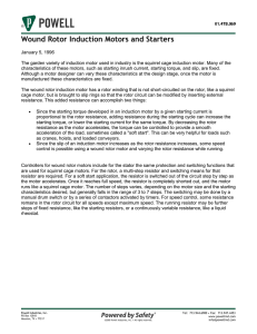 Wound Rotor Induction Motors and Starters