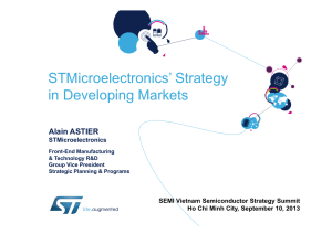STMicroelectronics` Strategy in Developing Markets