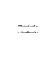 STMicroelectronics N.V. Semi Annual Report 2014