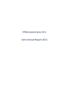 STMicroelectronics NV Semi Annual Report 2013