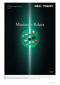Miniature Relays - World Products Inc.