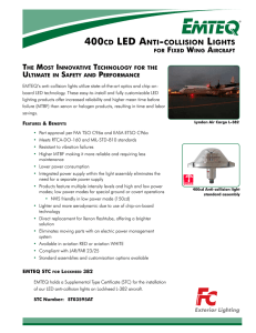 400cd led anti-collision lights