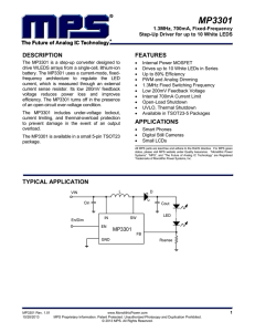 MP3301 - Monolithic Power System