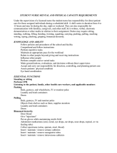 Mental/Physical Capacity Requirements