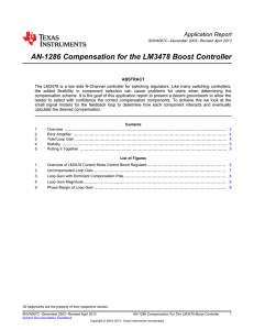 AN-1286 Compensation For The LM3478 Boost