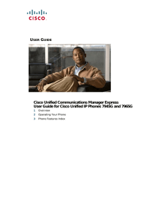 Cisco Unified Communications Manager Express User Guide for