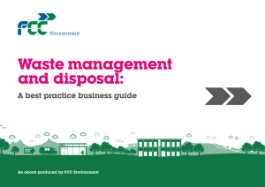 Waste management and disposal: