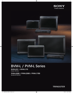 BVM-L / PVM-L Series