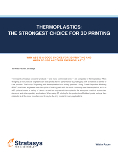 thermoplastics: the strongest choice for 3d printing