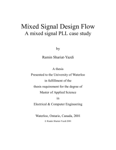 Chapter 2 Mixed Signal Design Flow