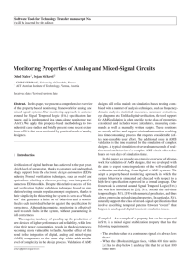 Monitoring Properties of Analog and Mixed-Signal Circuits