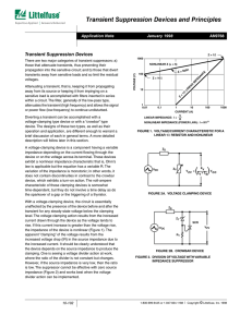 Transient Suppression Devices and Principles