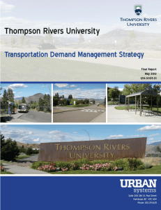 TRU Transportation Demand Management Strategy