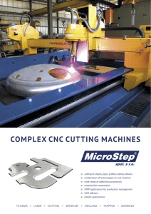 COMPLEX CNC CUTTING MACHINES
