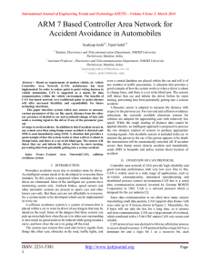 ARM 7 Based Controller Area Network for Accident Avoidance in