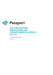 Electric Motors, Generators and Transformers in Mexico: ISIC 311
