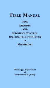 Field Manual for Erosion and Sediment Control