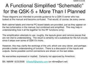 A Functional Simplified “Schematic” for the QSK