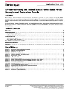 AN1965: Effectively Using the Intersil Small Form Factor Power