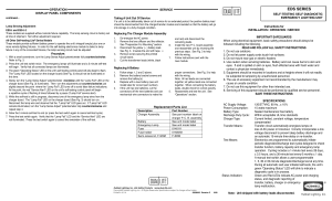 EDS installation instruction sheet - Dual-Lite
