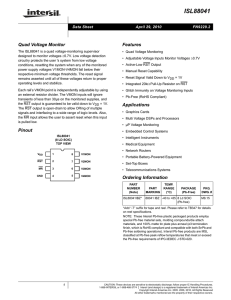 isl88041 - ISL88041 - Four Channel Supervisory IC