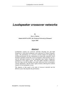 Loudspeaker crossover networks