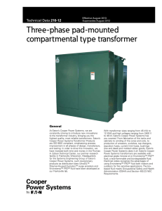 210-12 three-Phase Pad-Mounted Compartmental Type Transformer