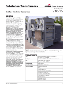 Substation transformers - Techno Group International SA