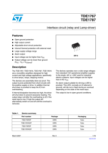 Interface circuit (relay and lamp-driver)