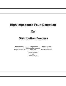 High Impedance Fault Detection On Distribution Feeders