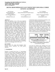 ARCING HIGH IMPEDANCE FAULT DETECTION USING REAL