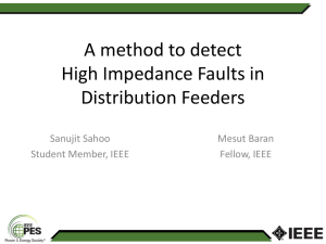 High Impedance Fault Detection Method