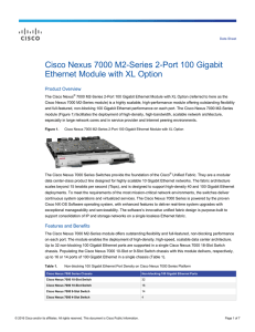 Cisco Nexus 7000 M2-Series 2-Port 100 Gigabit Ethernet Module