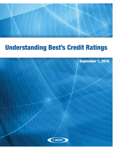 Understanding Best`s Credit Ratings