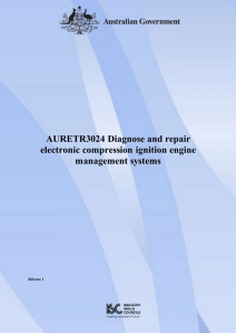 AURETR3024 Diagnose and repair electronic compression ignition