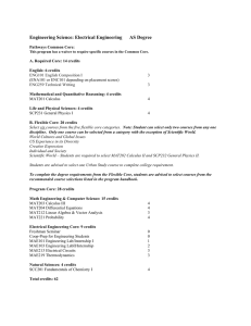 Engineering Science: Electrical Engineering AS Degree