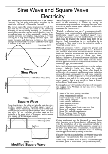 Sine Wave and Square Wave Electricity