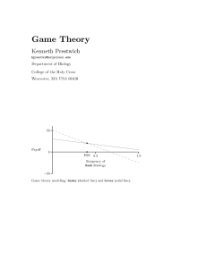 Game Theory - College of the Holy Cross