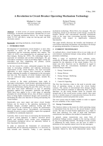 A Revolution in Circuit Breaker Operating Mechanism