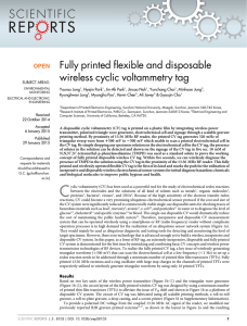 Fully printed flexible and disposable wireless cyclic voltammetry tag